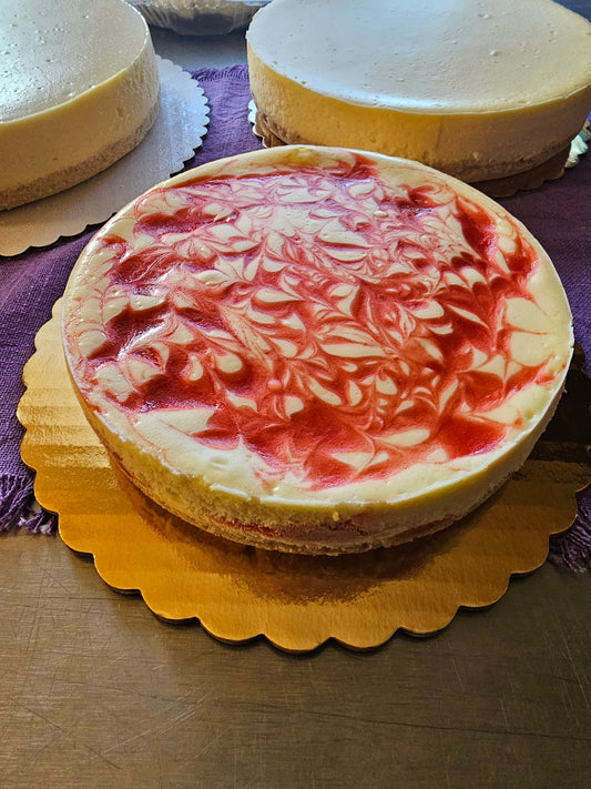 Strawberry Swirl Cheesecake